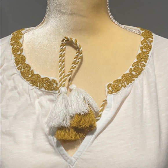 Anthropologie AJA EMBROIDERED BLOUSE size … - Picture 9 of 14